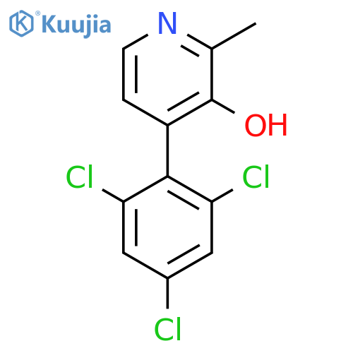 3-Hydroxy-2-methyl-4-(2,4,6-trichlorophenyl)pyridine structure