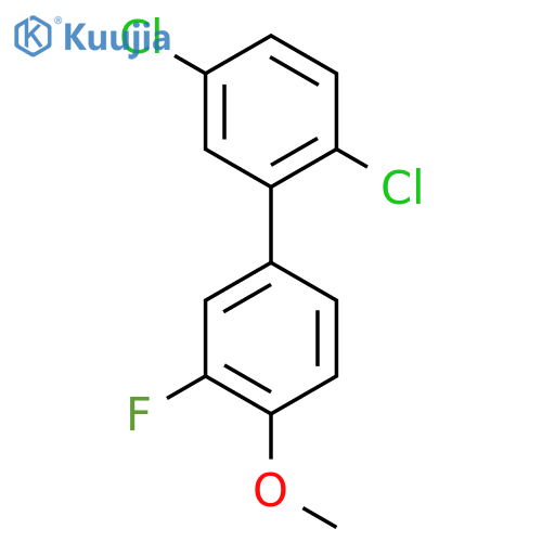 2,5-Dichloro-3'-fluoro-4'-methoxy-biphenyl structure