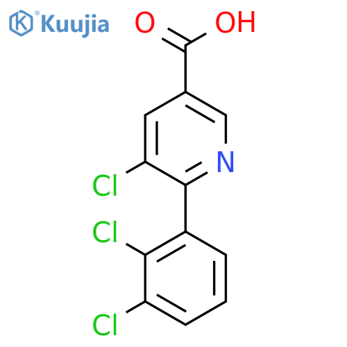 5-Chloro-6-(2,3-dichlorophenyl)nicotinic acid structure