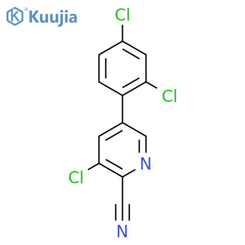 3-Chloro-5-(2,4-dichlorophenyl)picolinonitrile structure