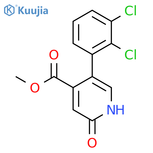 Methyl 5-(2,3-dichlorophenyl)-2-hydroxyisonicotinate structure