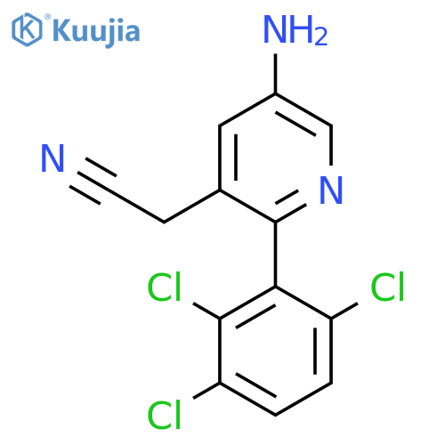 5-Amino-2-(2,3,6-trichlorophenyl)pyridine-3-acetonitrile structure