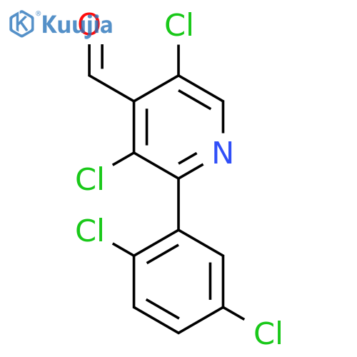 3,5-Dichloro-2-(2,5-dichlorophenyl)isonicotinaldehyde structure