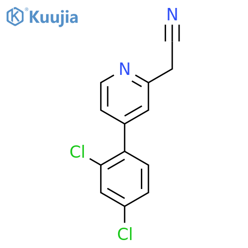 4-(2,4-Dichlorophenyl)pyridine-2-acetonitrile structure