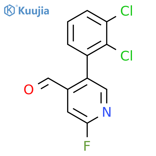 5-(2,3-Dichlorophenyl)-2-fluoroisonicotinaldehyde structure