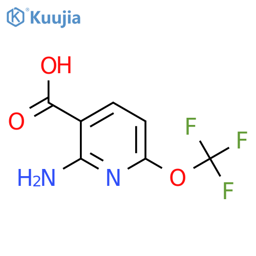 2-amino-6-(trifluoromethoxy)pyridine-3-carboxylic acid structure