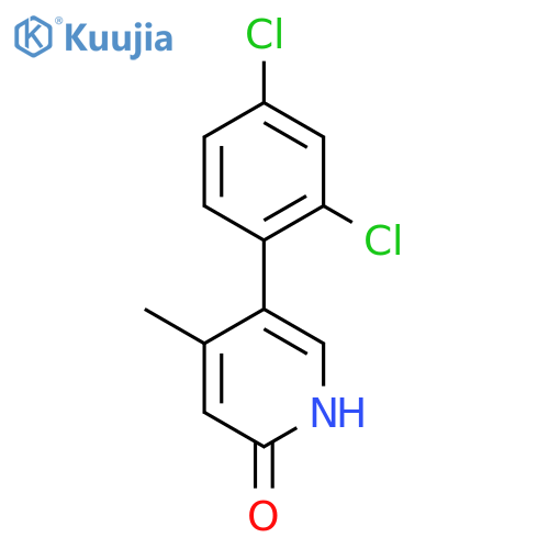 5-(2,4-Dichlorophenyl)-2-hydroxy-4-methylpyridine structure