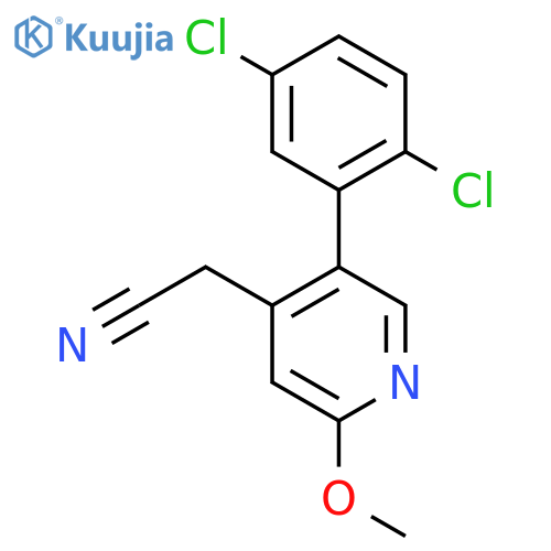 5-(2,5-Dichlorophenyl)-2-methoxypyridine-4-acetonitrile structure