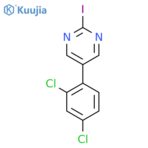 5-(2,4-Dichlorophenyl)-2-iodopyrimidine structure