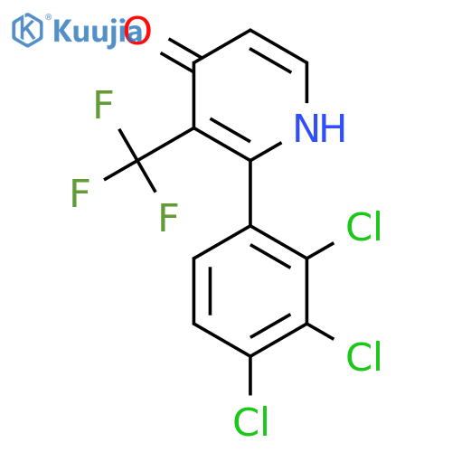4-Hydroxy-2-(2,3,4-trichlorophenyl)-3-(trifluoromethyl)pyridine structure