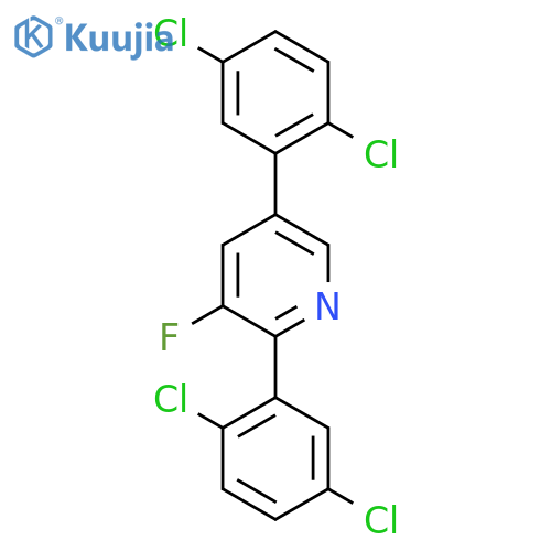 2,5-Bis(2,5-dichlorophenyl)-3-fluoropyridine structure
