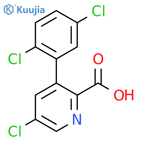 5-Chloro-3-(2,5-dichlorophenyl)picolinic acid structure