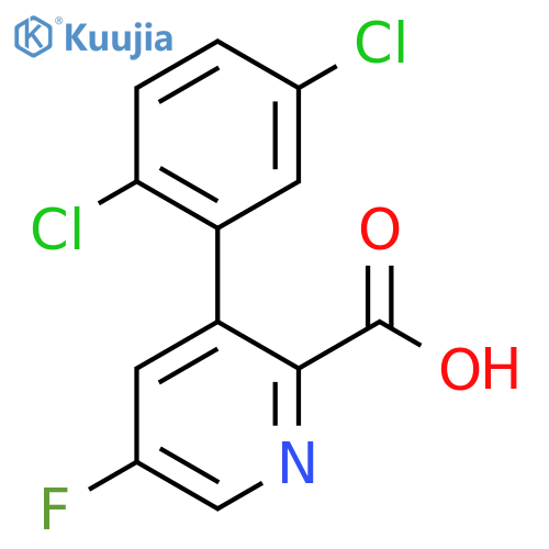 3-(2,5-Dichlorophenyl)-5-fluoropicolinic acid structure