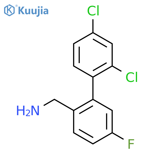 C-(2',4'-Dichloro-5-fluoro-biphenyl-2-yl)-methylamine structure