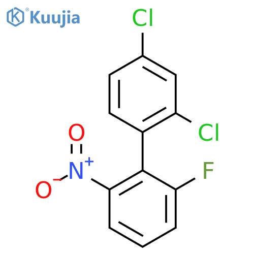 2,4-Dichloro-6'-fluoro-2'-nitro-biphenyl structure