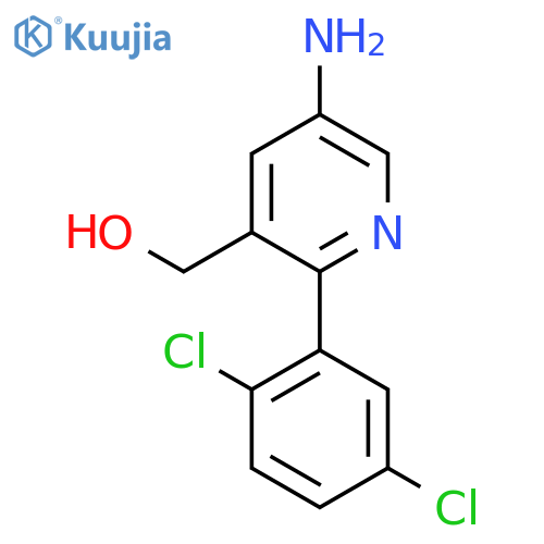 5-Amino-2-(2,5-dichlorophenyl)pyridine-3-methanol structure