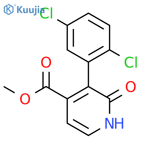 Methyl 3-(2,5-dichlorophenyl)-2-hydroxyisonicotinate structure