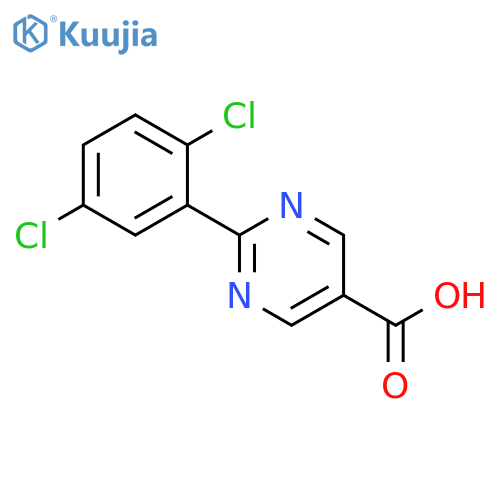 2-(2,5-DICHLOROPHENYL)PYRIMIDINE-5-CARBOXYLIC ACID structure