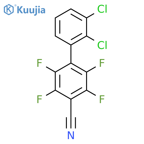 2',3'-Dichloro-2,3,5,6-tetrafluoro-biphenyl-4-carbonitrile structure