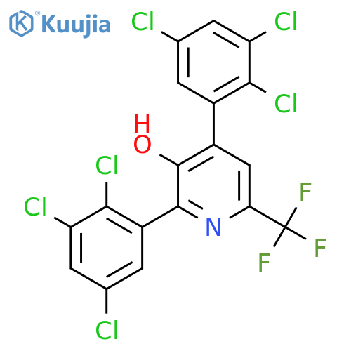 2,4-Bis(2,3,5-trichlorophenyl)-3-hydroxy-6-(trifluoromethyl)pyridine structure