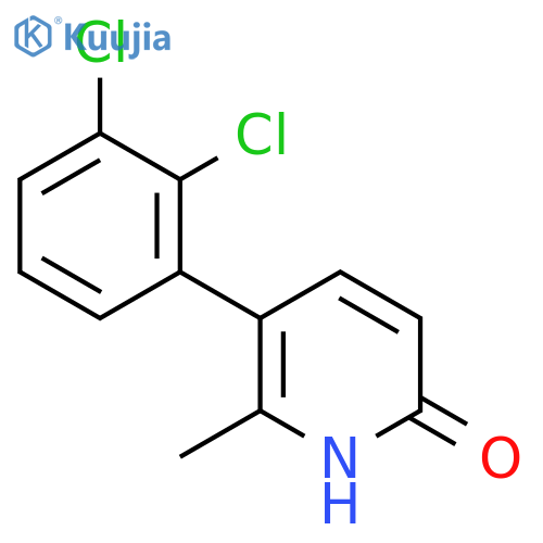 3-(2,3-Dichlorophenyl)-6-hydroxy-2-methylpyridine structure