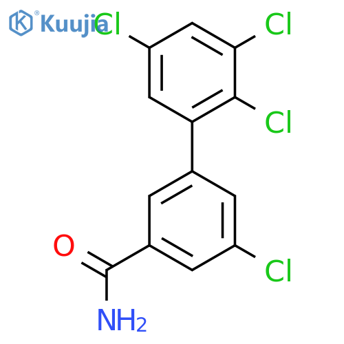 5,2',3',5'-Tetrachlorobiphenyl-3-carboxylic acid amide structure