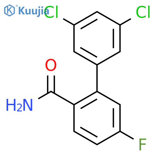 3',5'-Dichloro-5-fluoro-biphenyl-2-carboxylic acid amide structure