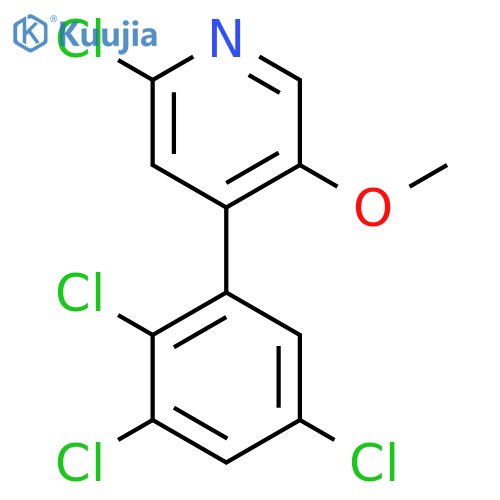 2-Chloro-5-methoxy-4-(2,3,5-trichlorophenyl)pyridine structure