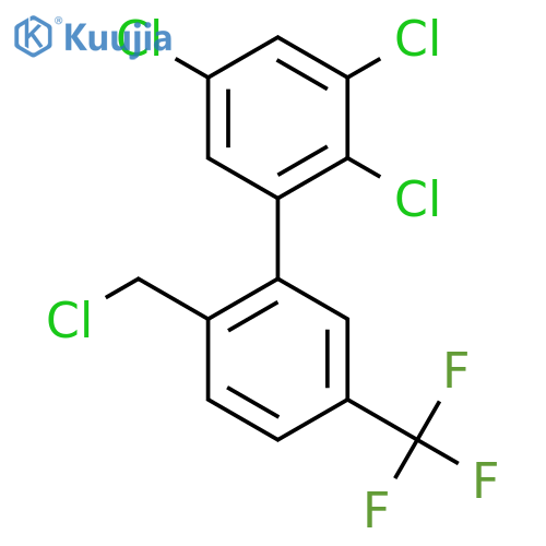 2'-(Chloromethyl)-2,3,5-trichloro-5'-(trifluoromethyl)biphenyl structure