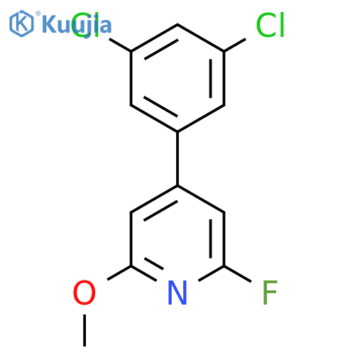 4-(3,5-Dichlorophenyl)-2-fluoro-6-methoxypyridine structure