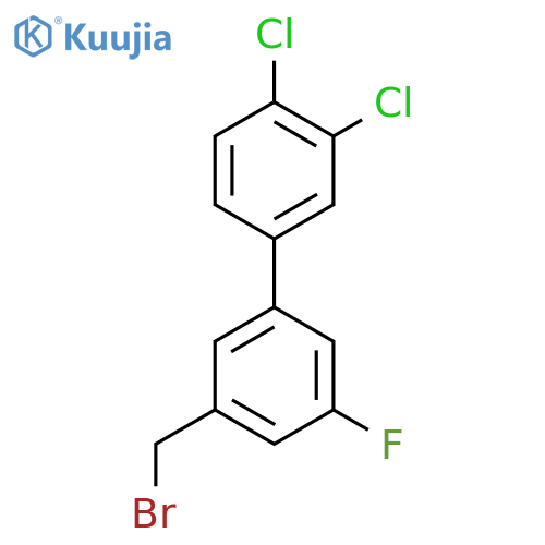 3'-Bromomethyl-3,4-dichloro-5'-fluoro-biphenyl structure