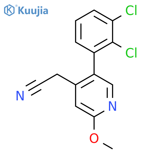5-(2,3-Dichlorophenyl)-2-methoxypyridine-4-acetonitrile structure