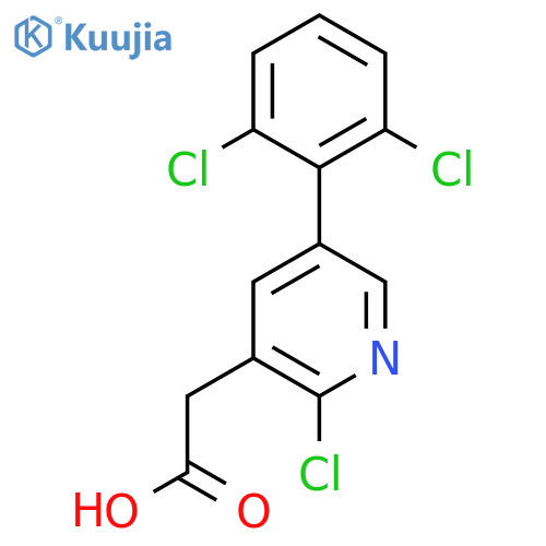 2-Chloro-5-(2,6-dichlorophenyl)pyridine-3-acetic acid structure