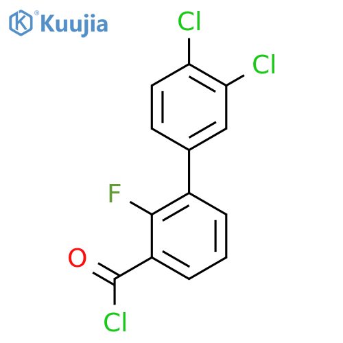 3',4'-Dichloro-2-fluoro-biphenyl-3-carbonyl chloride structure