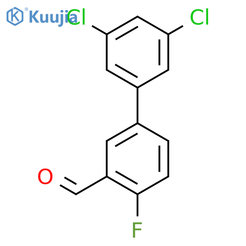 3',5'-Dichloro-4-fluoro-biphenyl-3-carboxaldehyde structure