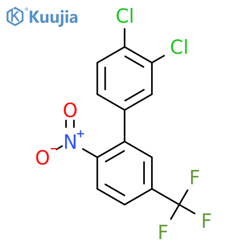 3,4-Dichloro-2'-nitro-5'-trifluoromethyl-biphenyl structure