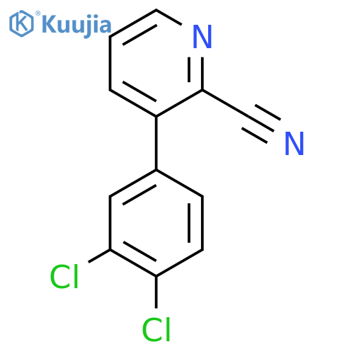 3-(3,4-Dichlorophenyl)picolinonitrile structure