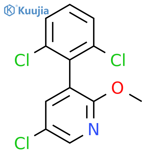 5-Chloro-3-(2,6-dichlorophenyl)-2-methoxypyridine structure