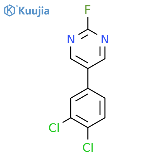 5-(3,4-Dichlorophenyl)-2-fluoropyrimidine structure