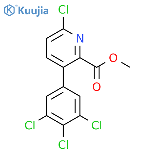 Methyl 6-chloro-3-(3,4,5-trichlorophenyl)picolinate structure