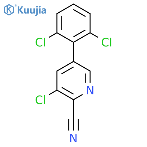 3-Chloro-5-(2,6-dichlorophenyl)picolinonitrile structure