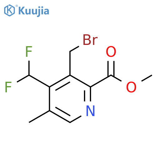 Methyl 3-(bromomethyl)-4-(difluoromethyl)-5-methylpyridine-2-carboxylate structure