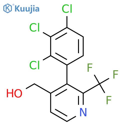 3-(2,3,4-Trichlorophenyl)-2-(trifluoromethyl)pyridine-4-methanol structure