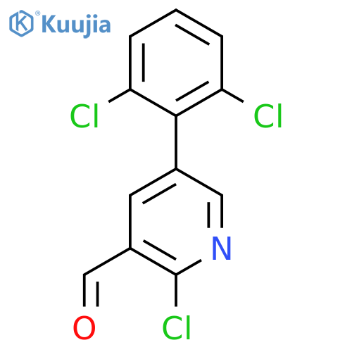 2-Chloro-5-(2,6-dichlorophenyl)nicotinaldehyde structure