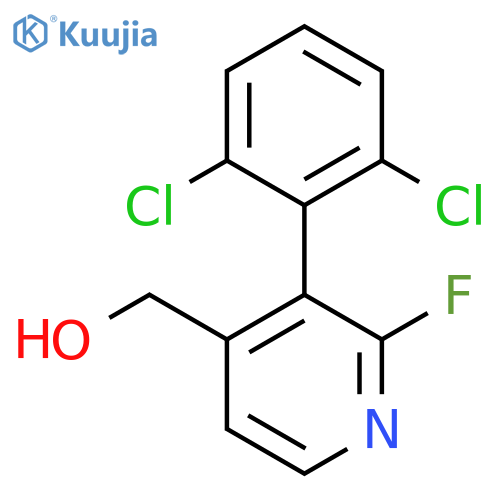 3-(2,6-Dichlorophenyl)-2-fluoropyridine-4-methanol structure