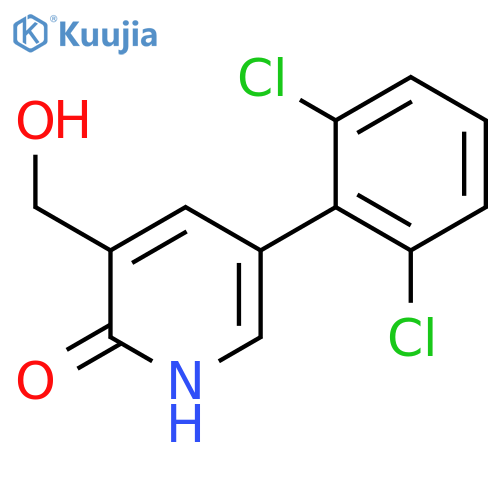 5-(2,6-Dichlorophenyl)-2-hydroxypyridine-3-methanol structure