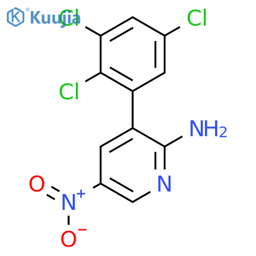 2-Amino-5-nitro-3-(2,3,5-trichlorophenyl)pyridine structure