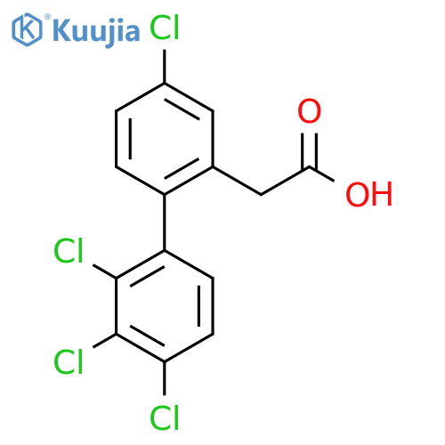 4,2',3',4'-Tetrachlorobiphenyl-2-acetic acid structure