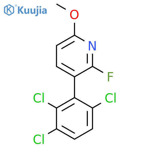 2-Fluoro-6-methoxy-3-(2,3,6-trichlorophenyl)pyridine structure