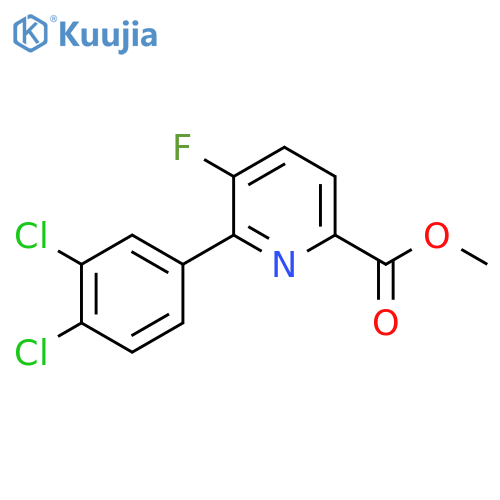 Methyl 6-(3,4-dichlorophenyl)-5-fluoropicolinate structure